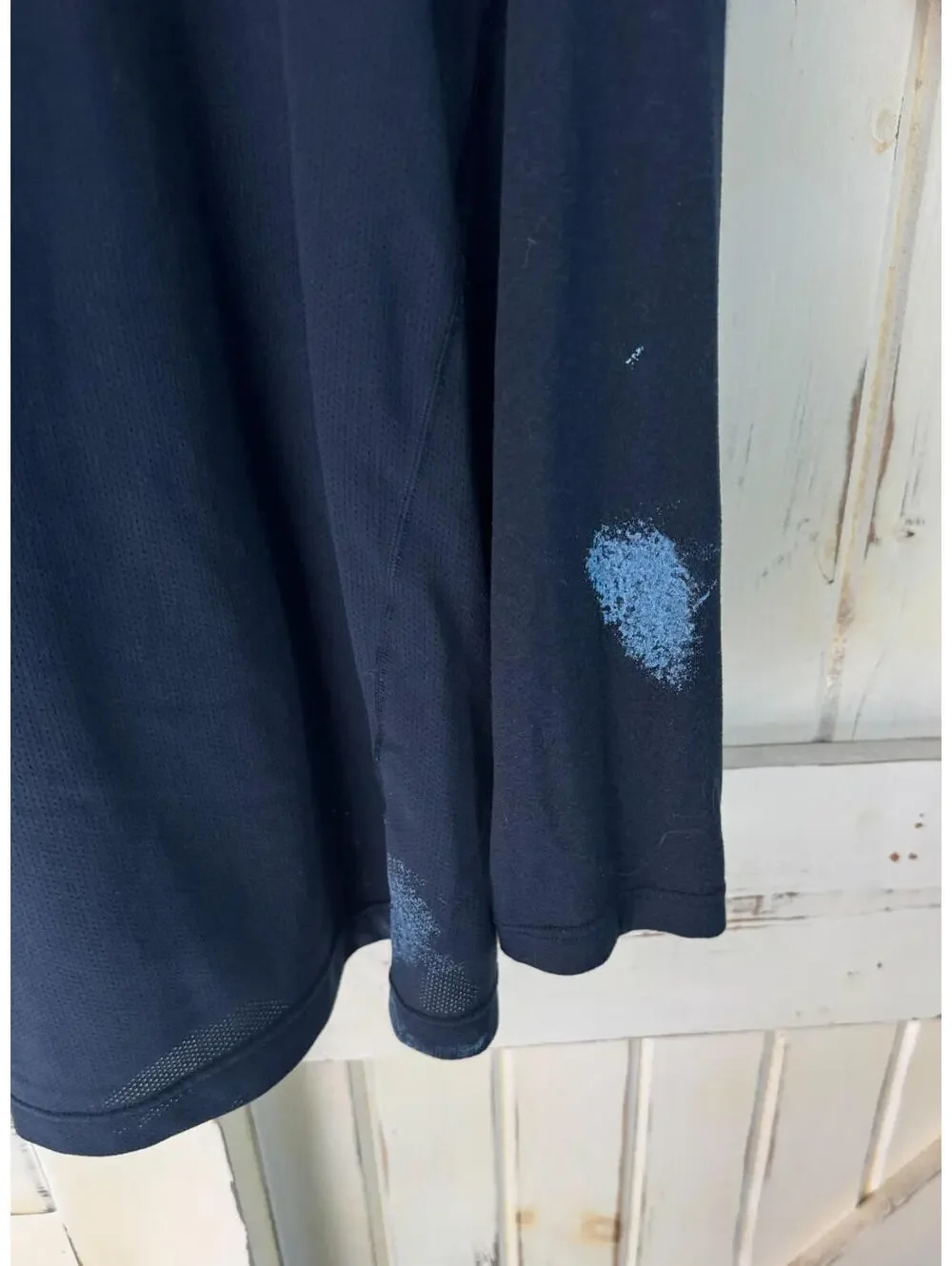 Nike Dri-FIT Long Sleeve Shirt Mens Size XL Blue Stretch Athletic Training - Picture 4 of 4